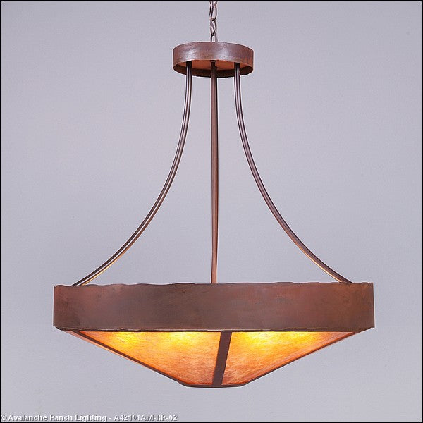 Avalanche Ranch Ridgemont-Rustic Plain Rust Patina A42101AM-HR-02 Pendant Light - Rust Patina