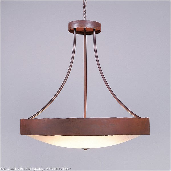 Avalanche Ranch Ridgemont-Rustic Plain Rust Patina A42101FC-HR-02 Pendant Light - Rust Patina