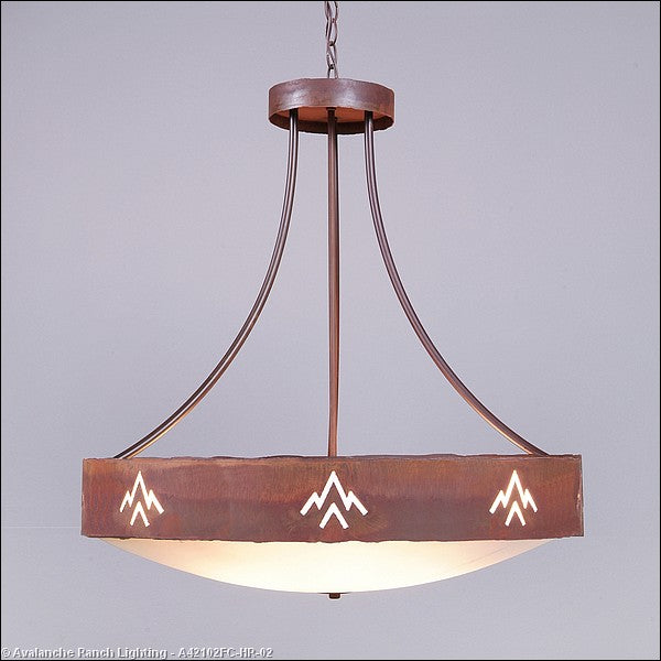 Avalanche Ranch Ridgemont-Deception Pass A42102FC-HR-02 Pendant Light - Rust Patina