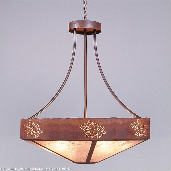 Avalanche Ranch Ridgemont-Cedar Bough Cutout A42148AL-HR-02 Pendant Light - Rust Patina