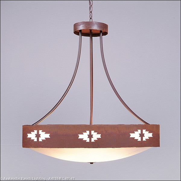 Avalanche Ranch Ridgemont-Pueblo A42184FC-HR-02 Pendant Light - Rust Patina