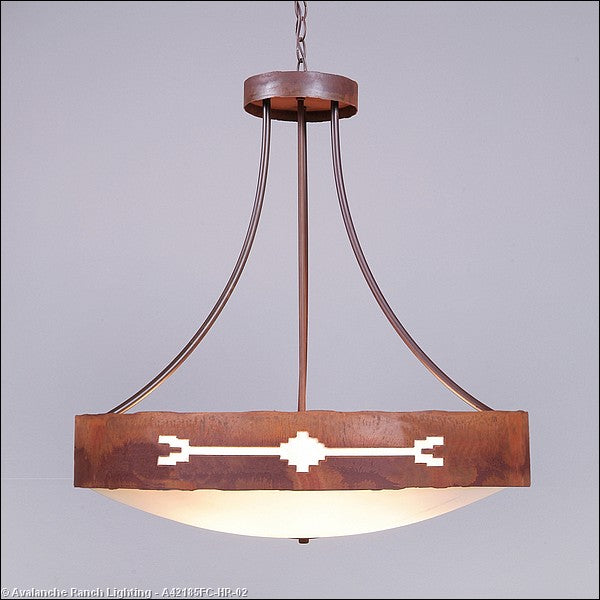 Avalanche Ranch Ridgemont-Del Rio A42185FC-HR-02 Pendant Light - Rust Patina