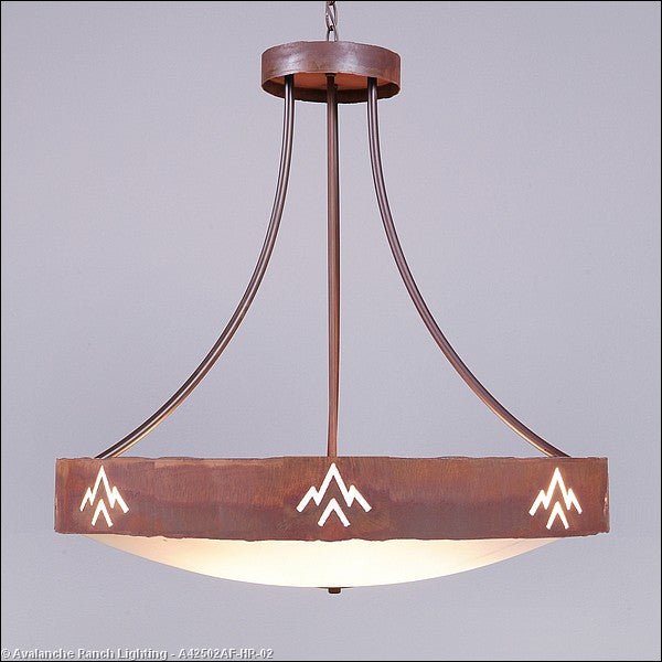Avalanche Ranch Ridgemont-Deception Pass A42502AF-HR-02 Pendant Light - Rust Patina