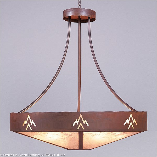Avalanche Ranch Ridgemont-Deception Pass A42502AL-HR-02 Pendant Light - Rust Patina