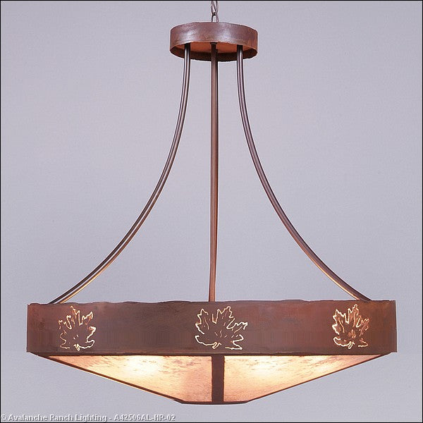 Avalanche Ranch Ridgemont-Maple Cutout A42506AL-HR-02 Pendant Light - Rust Patina