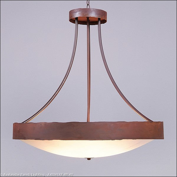 Avalanche Ranch Ridgemont-Rustic Plain Rust Patina A42601AF-HR-02 Pendant Light - Rust Patina