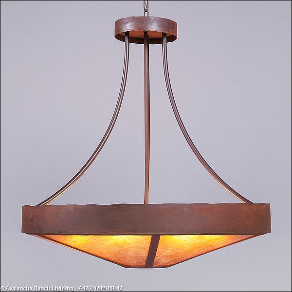 Avalanche Ranch Ridgemont-Rustic Plain Rust Patina A42601AM-HR-02 Pendant Light - Rust Patina