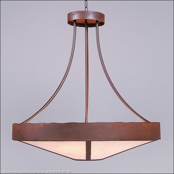 Avalanche Ranch Ridgemont-Rustic Plain Rust Patina A42601IV-HR-02 Pendant Light - Rust Patina