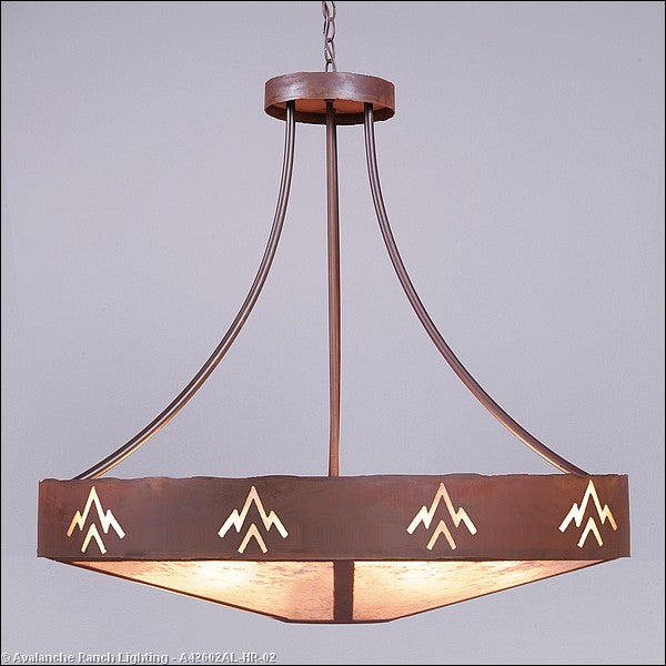 Avalanche Ranch Ridgemont-Deception Pass A42602AL-HR-02 Pendant Light - Rust Patina