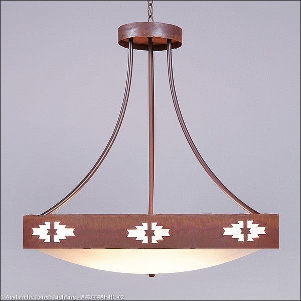 Avalanche Ranch Ridgemont-Pueblo A42684AF-HR-02 Pendant Light - Rust Patina