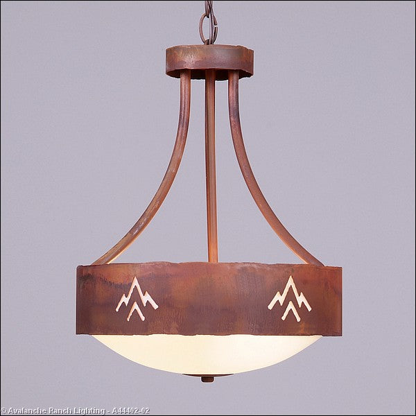 Avalanche Ranch Ridgemont-Deception Pass A44402-02 Pendant Light - Rust Patina