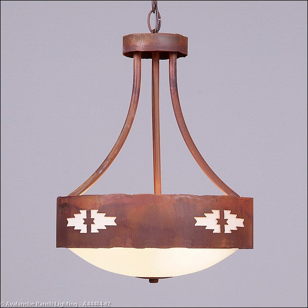 Avalanche Ranch Ridgemont-Pueblo A44484-02 Pendant Light - Rust Patina