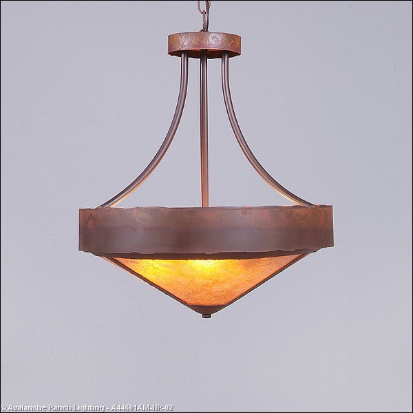 Avalanche Ranch Ridgemont-Rustic Plain Rust Patina A44601AM-HR-02 Pendant Light - Rust Patina
