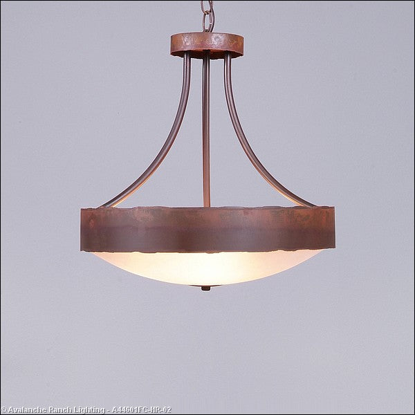 Avalanche Ranch Ridgemont-Rustic Plain Rust Patina A44601FC-HR-02 Pendant Light - Rust Patina