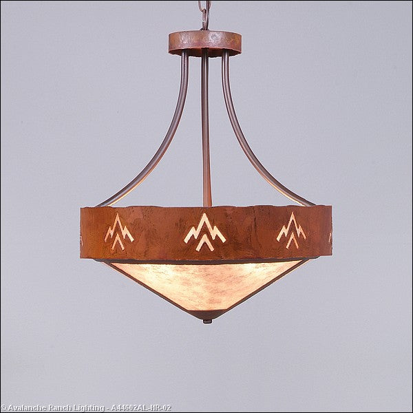 Avalanche Ranch Ridgemont-Deception Pass A44602AL-HR-02 Pendant Light - Rust Patina