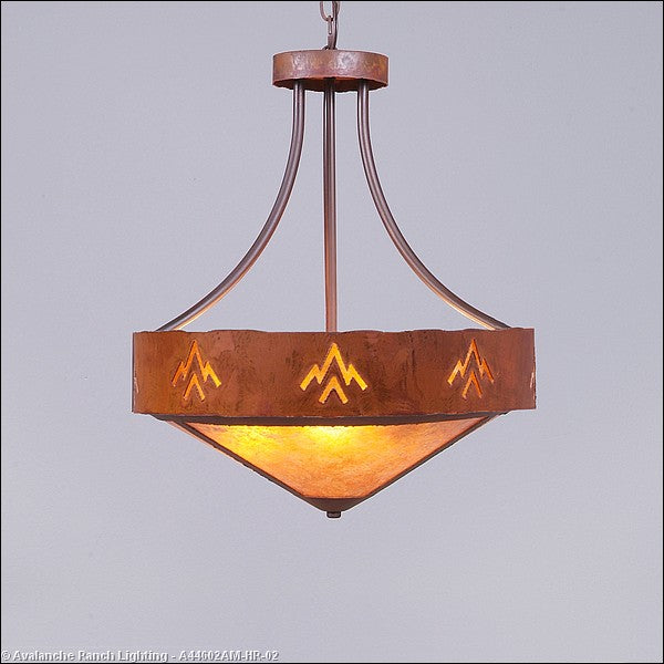 Avalanche Ranch Ridgemont-Deception Pass A44602AM-HR-02 Pendant Light - Rust Patina