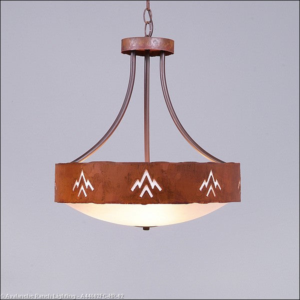 Avalanche Ranch Ridgemont-Deception Pass A44602FC-HR-02 Pendant Light - Rust Patina