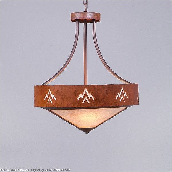 Avalanche Ranch Ridgemont-Deception Pass A44602IV-HR-02 Pendant Light - Rust Patina