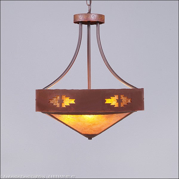 Avalanche Ranch Ridgemont-Pueblo A44684AM-HR-02 Pendant Light - Rust Patina