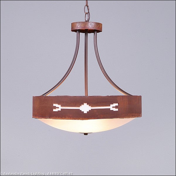Avalanche Ranch Ridgemont-Del Rio A44685FC-HR-02 Pendant Light - Rust Patina