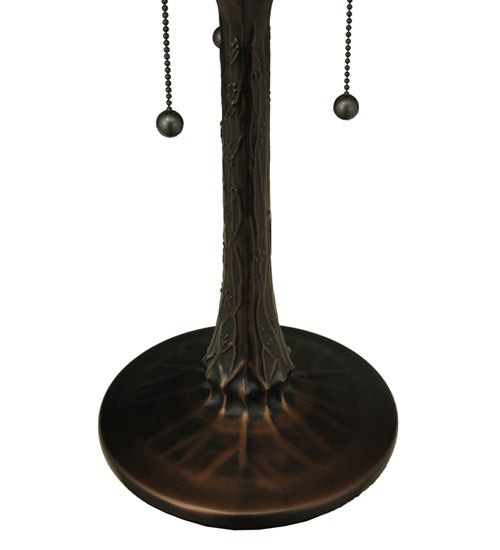 Meyda Tiffany Lighting 30972 Tiffany Tree Three Light Table Base Hardware Utility Light Bronze / Dark