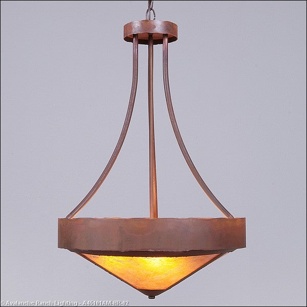 Avalanche Ranch Ridgemont-Rustic Plain Rust Patina A45101AM-HR-02 Pendant Light - Rust Patina