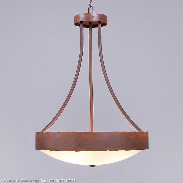 Avalanche Ranch Ridgemont-Rustic Plain Rust Patina A45101FC-HR-02 Pendant Light - Rust Patina