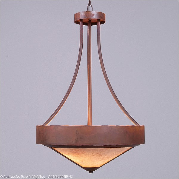 Avalanche Ranch Ridgemont-Rustic Plain Rust Patina A45101IV-HR-02 Pendant Light - Rust Patina