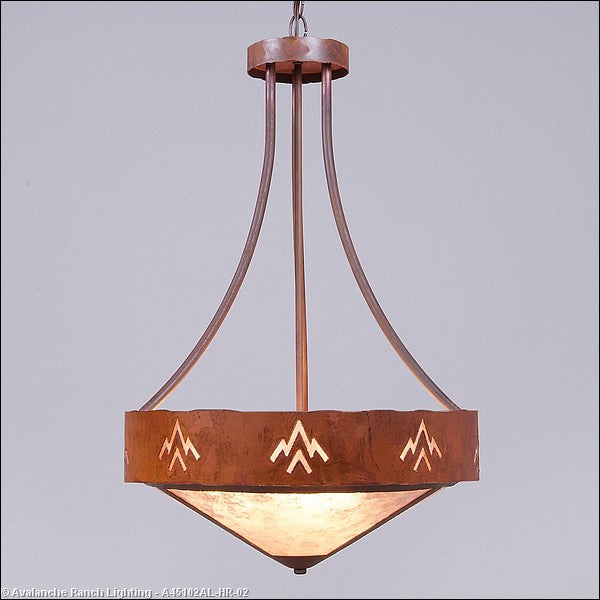 Avalanche Ranch Ridgemont-Deception Pass A45102AL-HR-02 Pendant Light - Rust Patina