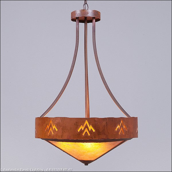 Avalanche Ranch Ridgemont-Deception Pass A45102AM-HR-02 Pendant Light - Rust Patina