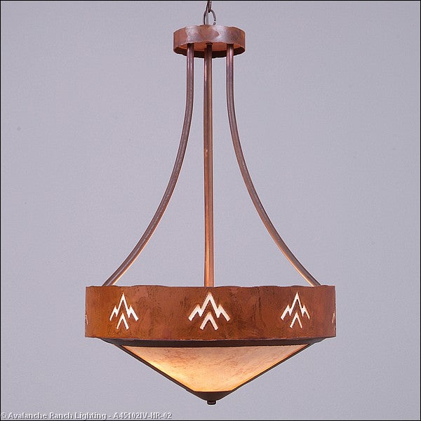 Avalanche Ranch Ridgemont-Deception Pass A45102IV-HR-02 Pendant Light - Rust Patina