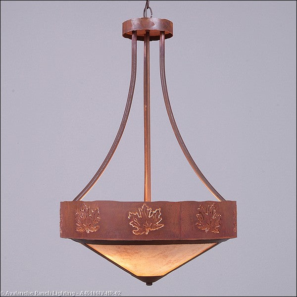Avalanche Ranch Ridgemont-Maple Cutout A45106IV-HR-02 Pendant Light - Rust Patina