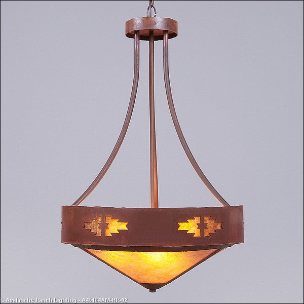 Avalanche Ranch Ridgemont-Pueblo A45184AM-HR-02 Pendant Light - Rust Patina