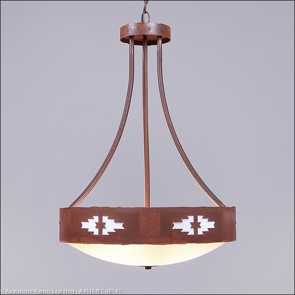 Avalanche Ranch Ridgemont-Pueblo A45184FC-HR-02 Pendant Light - Rust Patina