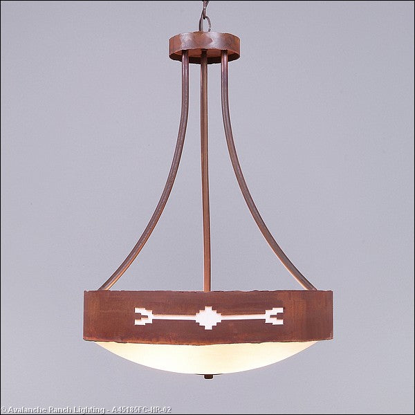 Avalanche Ranch Ridgemont-Del Rio A45185FC-HR-02 Pendant Light - Rust Patina