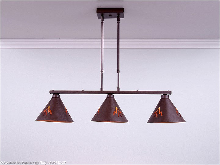 Avalanche Ranch Canyon-Deception Pass A45202-27 Pendant Light - Rustic Brown