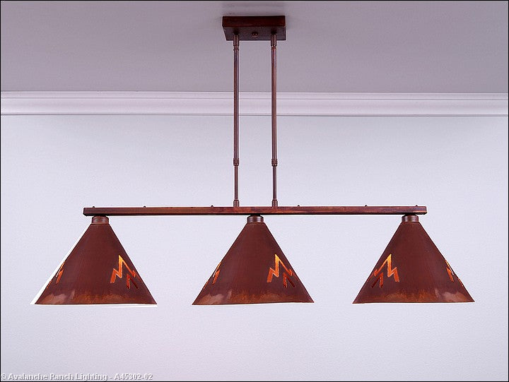 Avalanche Ranch Canyon-Deception Pass A45302-02 Pendant Light - Rust Patina
