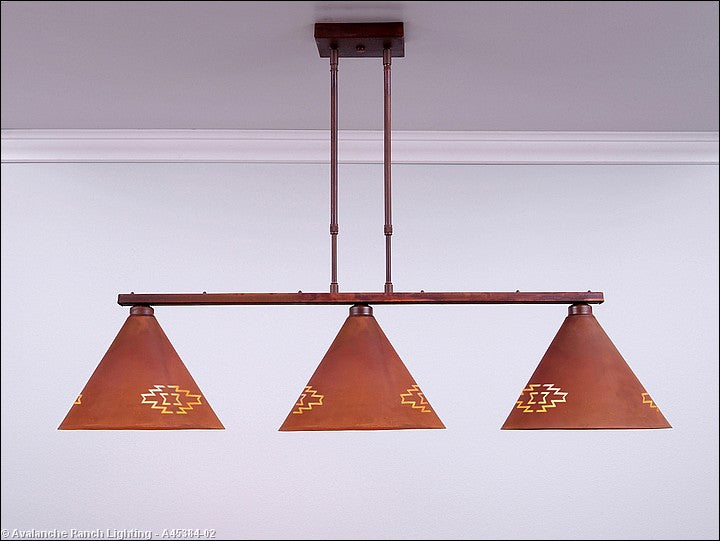 Avalanche Ranch Canyon-Pueblo A45384-02 Pendant Light - Rust Patina