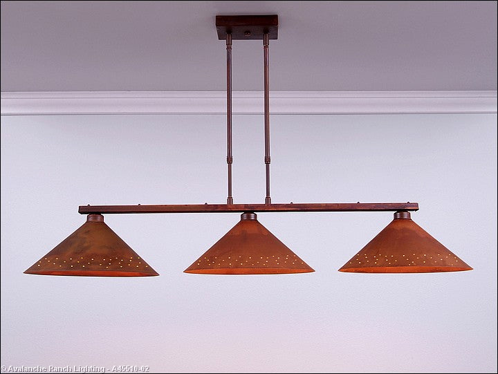 Avalanche Ranch Canyon-Possession Point A45510-02 Pendant Light - Rust Patina