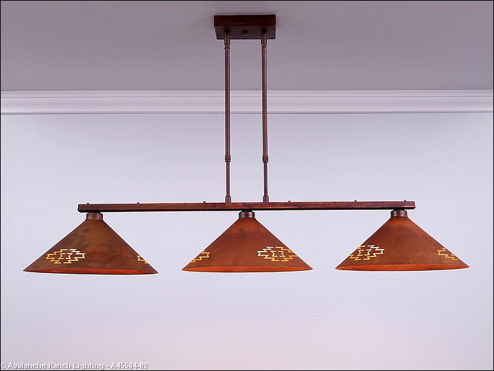 Avalanche Ranch Canyon-Pueblo A45584-02 Pendant Light - Rust Patina