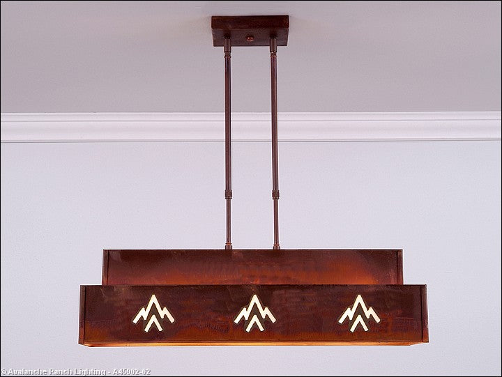 Avalanche Ranch Ridgemont-Deception Pass A45902-02 Pendant Light - Rust Patina
