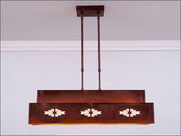 Avalanche Ranch Ridgemont-Pueblo A45984-02 Pendant Light - Rust Patina