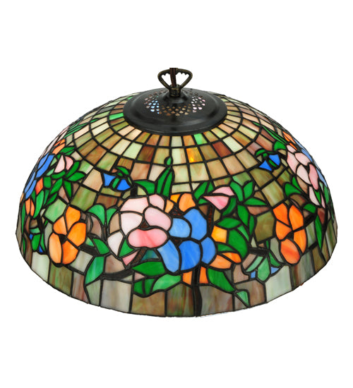 Meyda Tiffany Hanging Pansy 31105 Pendant Light - Mahogany Bronze