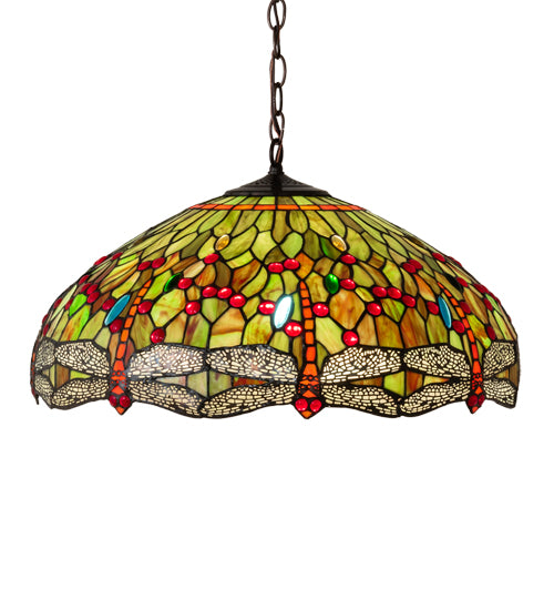 Meyda Tiffany Tiffany Hanginghead Dragonfly 31108 Pendant Light - Mahogany Bronze