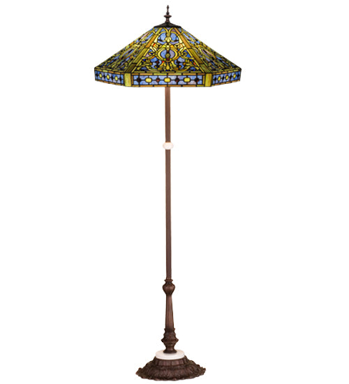 Meyda Tiffany Lighting 31116 Tiffany Elizabethan Floor Lamp Lamp Bronze / Dark