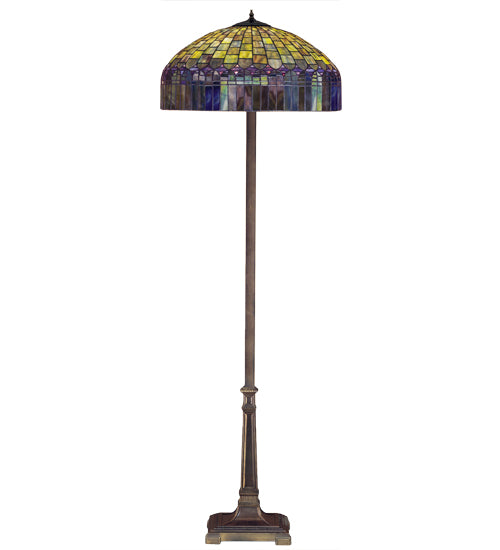 Meyda Tiffany Lighting 31120 Tiffany Candice Two Light Floor Lamp Lamp Bronze / Dark