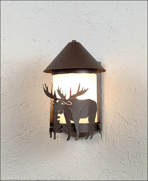 Avalanche Ranch Lighting A51028FC-27 Vista-Moose Exterior - Wall Mt./Flush Outdoor Bronze / Dark