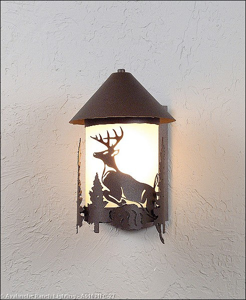Avalanche Ranch Lighting A51031FC-27 Vista-Deer Exterior - Wall Mt./Flush Outdoor Bronze / Dark