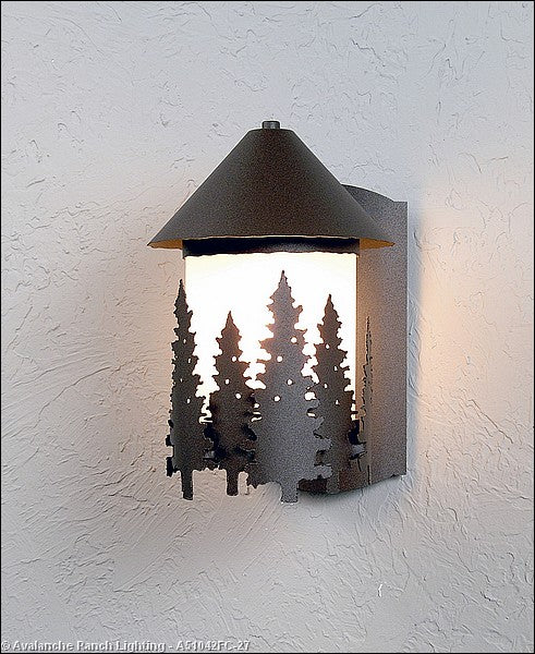 Avalanche Ranch Lighting A51042FC-27 Vista-Pine Tree Exterior - Wall Mt./Flush Outdoor Bronze / Dark