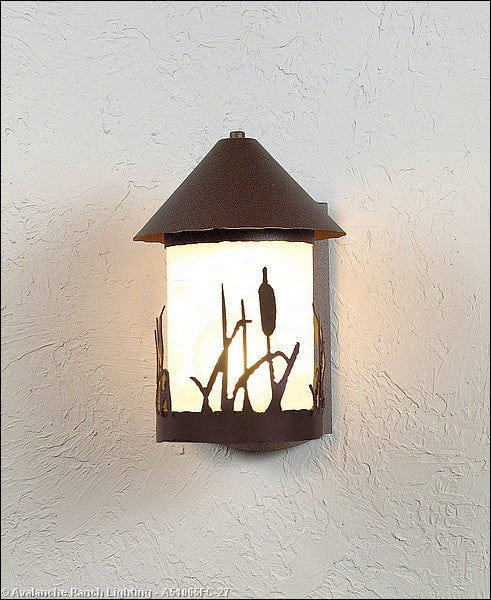 Avalanche Ranch Lighting A51065FC-27 Vista-Cattails Exterior - Wall Mt./Flush Outdoor Bronze / Dark